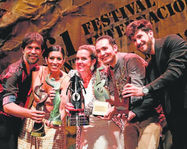 The winners of the main contests of this 61st edition of Cante de las Minas. 