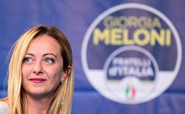 The leader of the Brothers of Italy, Giorgia Meloni