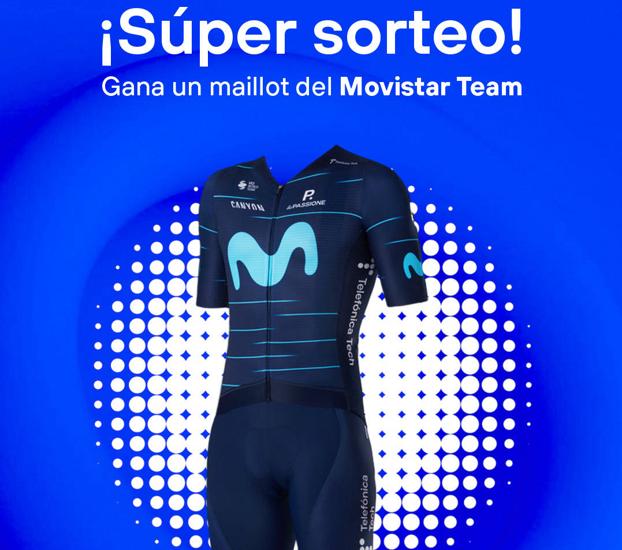 Alejandro Valverde's jersey that can be won in the draw.