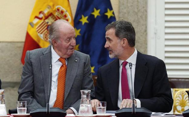 Don Juan Carlos and Felipe VI. 