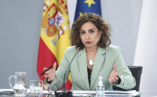 The Minister of Finance, María Jesús Montero, in a file image.