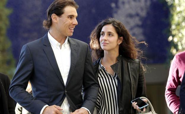 Rafa Nadal and his wife, Xisca Perelló, in a file image.