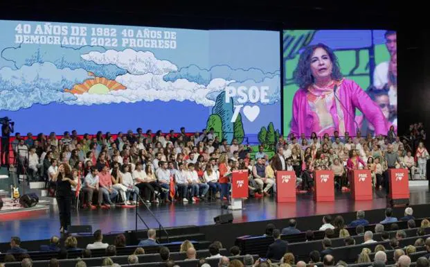 Act of commemoration of the 40 years of the great victory of the PSOE in 1982, held in Seville.