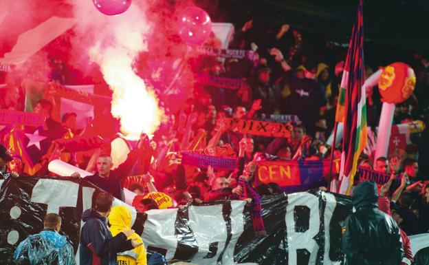 Barça ultras at the Camp Nou. 