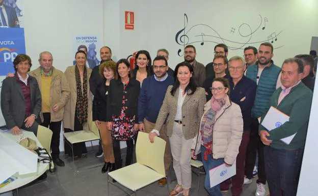 Miriam Guardiola at the meeting of the PP in Cieza this Monday.