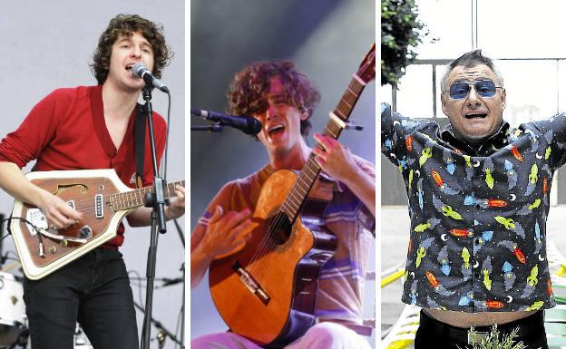 The Kooks, Guitarricadelafuente and Chimo Bayo, in archive images. 
