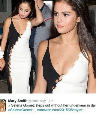 Selena Gomez aparece sin ropa interior y de la mano de una | Verdad